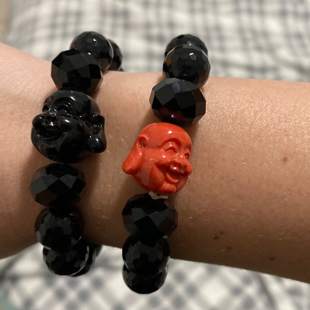 Black Buddha brackets stretchy
